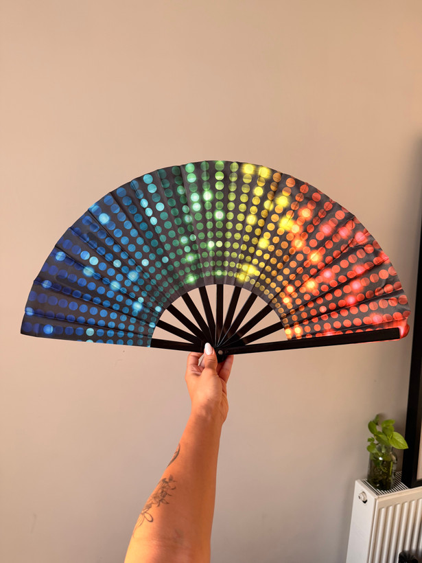 بادبزن UV Reactive فستیوال | بادبزن نئونی ریو