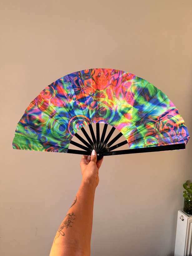 بادبزن UV Reactive فستیوال | بادبزن نئونی ریو